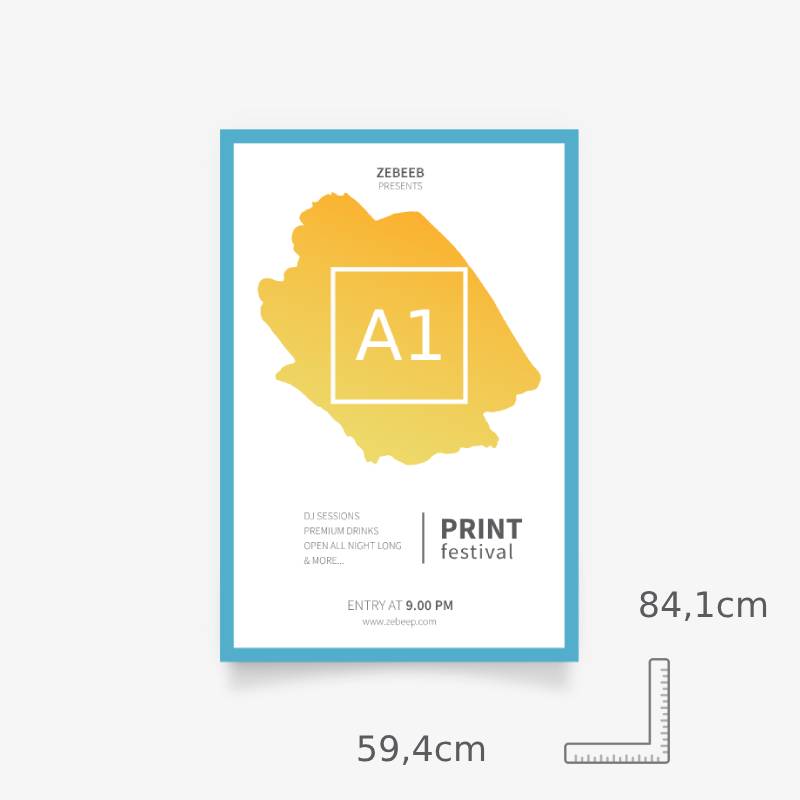 A1 poster: customized printing with Zebeep