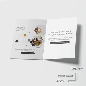 Open A4 2-panel leaflet