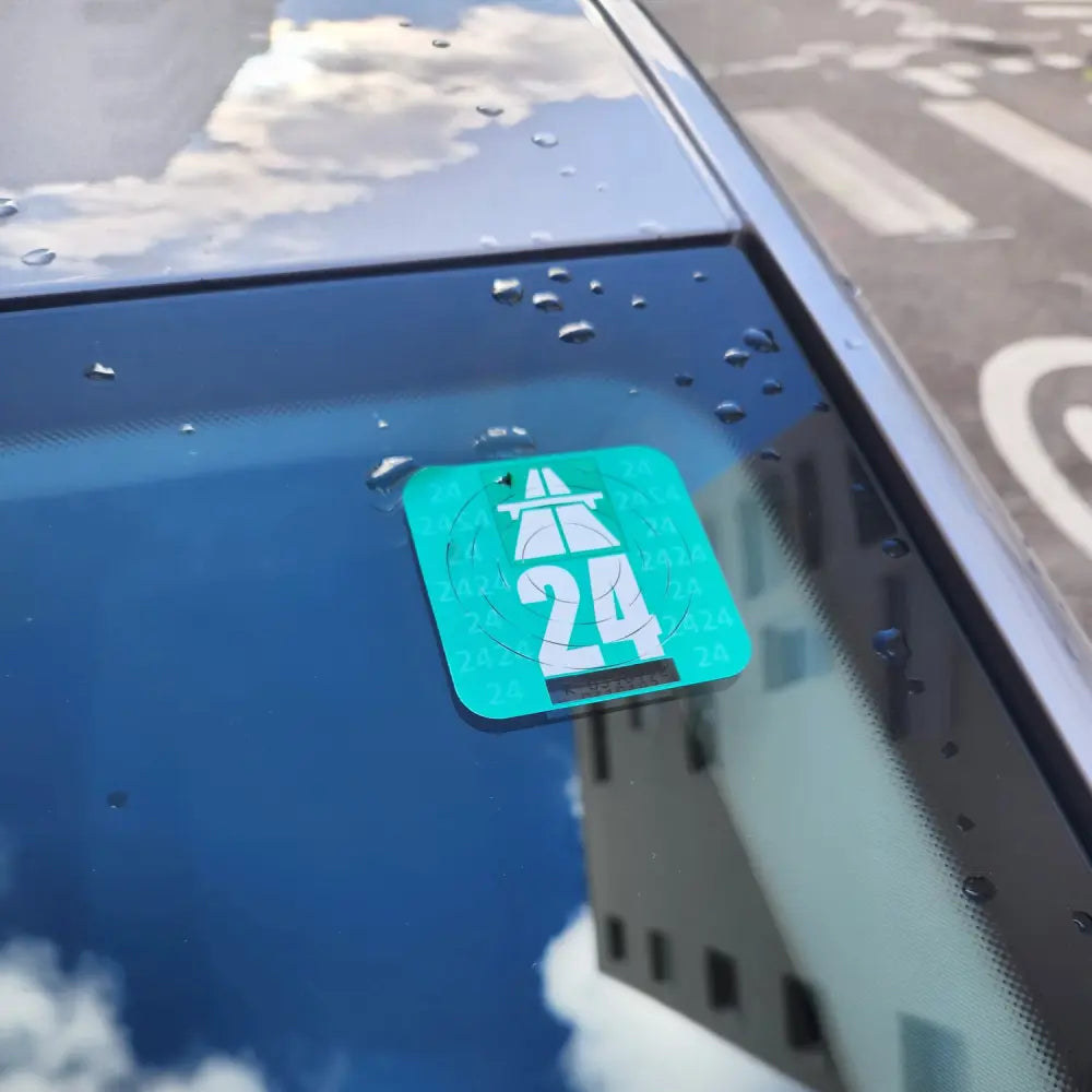 Exterior car window sticker